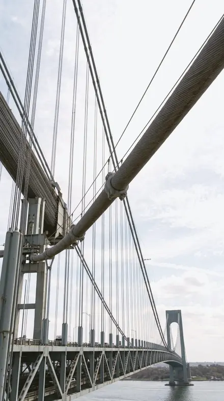 Snow Glare applied to bridge cables