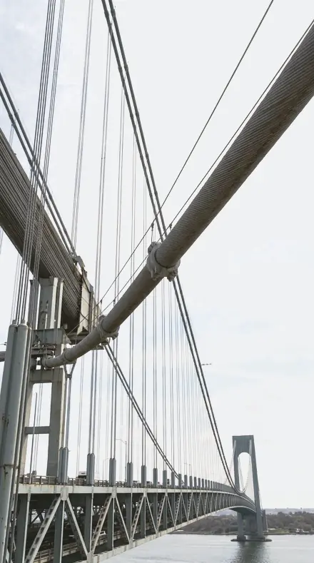 Bright Freeze applied to bridge cables
