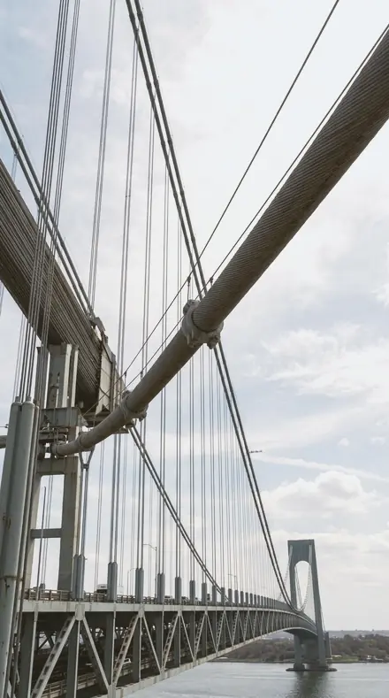 Fresh Powder applied to bridge cables