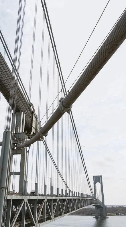 Ice Shade applied to bridge cables