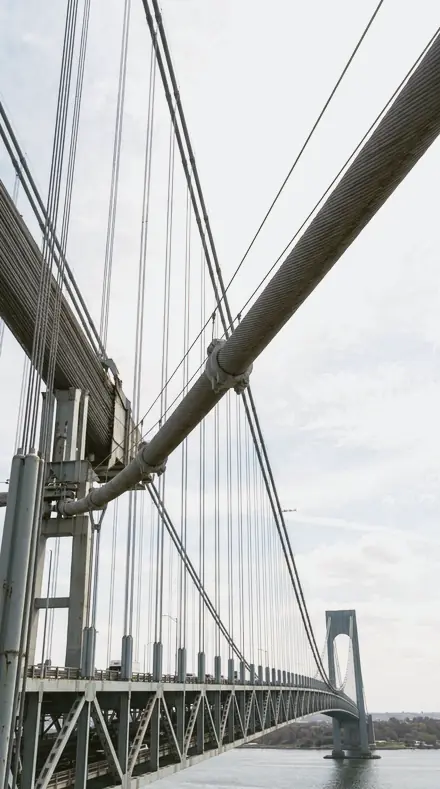 Crisp White applied to bridge cables