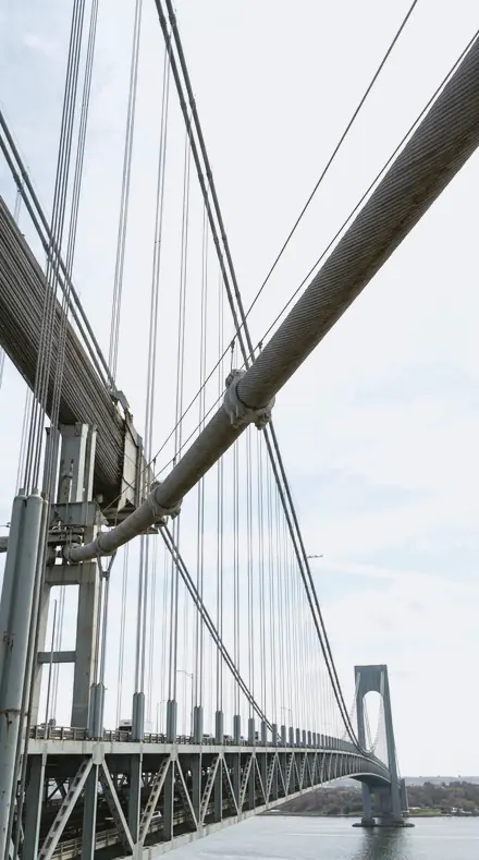 North Snow applied to bridge cables