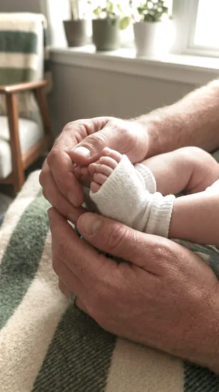 Barrel Turn applied to newborn hands